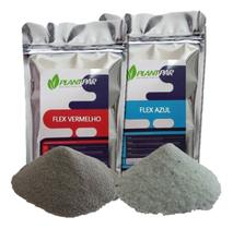 Kit Nutriente Hidroponia 1000l Folhosas - Flex Vermelho Flex Azul