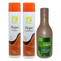 Kit Nutriflora Pequi Shampoo Condicionador Gelatina Babosa
