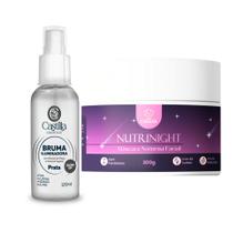 Kit NutriNight Fio Cabana 300g + Bruma Prata Castilla 120mL Glow, Hidratação e Renovação Kit NutriNight Fio Cabana 300g + Bruma Prata Castilla 120mL Glow, Hidratação e Renovação