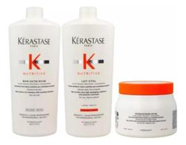 Kit Nutritive Satin Riche litro + Cond + Masc Riche Gde