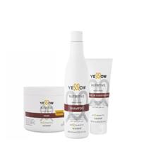Kit Nutritive Shampoo + Mascara e Leave in Yellow By Alfaparf (P)