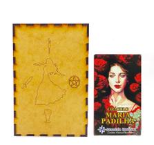 Kit O Belo Oráculo Maria Padilha e Porta Tarô Caixa Madeira Kit O Belo Oráculo Maria Padilha e Porta Tarô Caixa Madeira