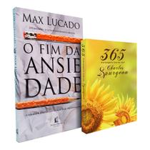 Kit O Fim da Ansiedade + 365 Mensagens Diárias Charles Spurgeon Girassol
