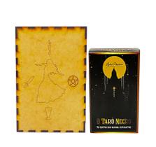 Kit O Grande Tarot Negro 78 Carta e Porta Tarô Caixa Madeira - Flash