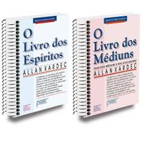 Kit O Livro dos Espíritos e O Livro dos Médiuns - Edição Espiral
