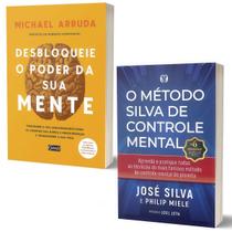 Kit O Método Silva de Controle Mental + Desbloqueie o Poder da sua Mente - Michael Arruda e José Silva Ed. Gente