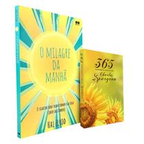 Kit O Milagre da Manhã + Devocional 365 Mensagens Diárias Charles Spurgeon Girassol - BestSeller