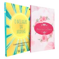 Kit O Milagre da Manhã + Devocional Amando a Deus Rosas Aquarela