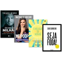 Kit O Milagre Da Manhã + Seja F*da + Do Mil Ao Milhão + Me Poupe - HarperCollins-Sextavante