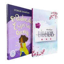 Kit O Poder da Esposa que Ora + Caderno Anotações Bíblicas Aquarela