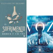 Kit O Sofrimento Nunca É Em Vão + Voz de Muitas Aguas Elisabeth Elliot + Luciano Subirá Kit O Sofrimento Nunca É Em Vão + Voz de Muitas Aguas Elisabeth Elliot + Luciano Subirá