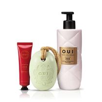 Kit O.U.i Scapin 245 & Jardin de Grasse - Loção Corporal 400ml + Sabonete em Barra 190g + Creme de Mãos 30g