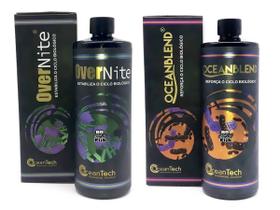 Kit Ocean Tech - Ocean Blend 500ml + Over Nite 500ml Aquario Kit Ocean Tech - Ocean Blend 500ml + Over Nite 500ml Aquario