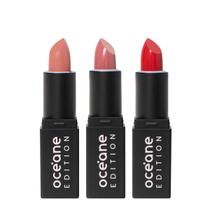 Kit Océane Edition Mini Lipstick Nude Pink Red Kiss e Sienna Nude (3 produtos)