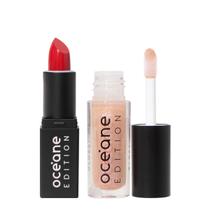 Kit Océane Edition Mini Lipstick Red Kiss e Glossy Me Glazed (2 produtos) Kit Océane Edition Mini Lipstick Red Kiss e Glossy Me Glazed (2 produtos)