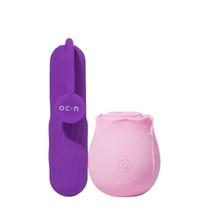 Kit Océane Flutua Bullet Roxo Rose Massageador Sugador (2 produtos)