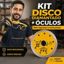 Kit Oclos Amarelo de Seguirança + Disco Diamantado Startools Kit Oclos Amarelo de Seguirança + Disco Diamantado Startools