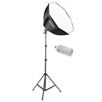 Kit Octabox com Tripé Iluminação de LED Softbox Octagonal Bivolt