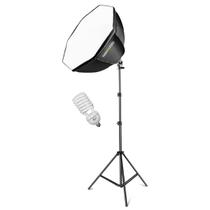 Kit Octabox com Tripé Iluminação Softbox Octogonal - 220v