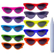 Kit Oculos 10 Gatinho Para Festa Carnaval E 1 Caneta Kit Oculos 10 Gatinho Para Festa Carnaval E 1 Caneta