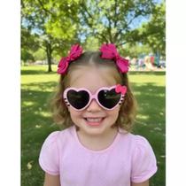 Kit Óculos + 2 Laços Para Cabelo Infantil - Coleção Meninas
