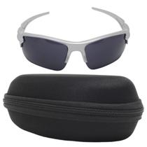 Kit Óculos De Sol Feminino E Masculino Esportivo Semi Aro, Proteção UV400 Moderno, Corrida E Ciclismo + Estojo Zíper