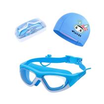 Kit Óculos e Touca de Natação Infantil Hero Band Coleção Tibumm