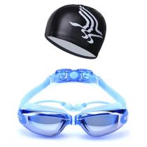 Kit Óculos e Touca Para Natação Zhenya Masculino Feminino Kit Óculos e Touca Para Natação Zhenya Masculino Feminino