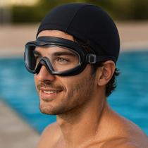 Kit óculos-máscara de natação + touca p/ adulto - enas