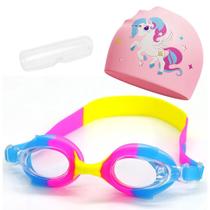 Kit Óculos Natação Infantil Piscina Peixinhos Hero Band D1