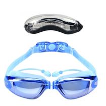 Kit Óculos Natação Mergulho Piscina Com Estojo Hero Band