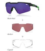 Kit óculos solar hb shield evo m pqp multi purple gray cristal