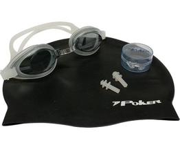 Kit Oculos + Touca + Protetor de Ouvidos de Natação Aruba - POKER