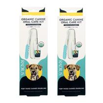 Kit odontológico para cachorros, escova de dentes orgânica RADIUS e pasta de dente de 24 mL