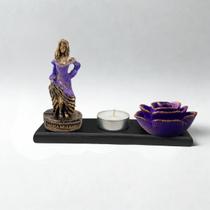 Kit Ofertório Maria Mulambo Resiliência Resina 17 cm