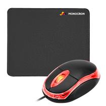 Kit Office 2x1 Mouse Mais Mousepad Essencial Home Office Game