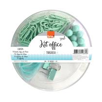 Kit Office BRW Donuts Verde Água