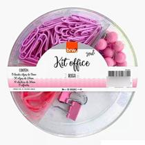 Kit Office C/ Binder Clips/Clips/Elásticos/Alfinetes - BRW