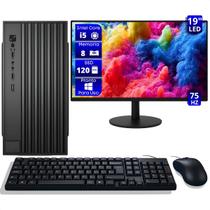 Kit Office Computador Completo Intel Core i5 3ªG Memória 8GB SSD 120GB com Monitor 19" Mouse Teclado