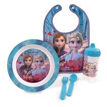 Kit Oficial a Hora da Papinha Frozen II c/ Babador BabyGo 1284