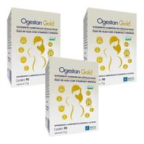 Kit Ogestan Gold Com 3 Caixas De 90 Cápsulas Moles Cada