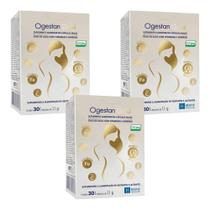 Kit Ogestan Gold Com 3 Unidades De 30 Cápsulas Moles Cada