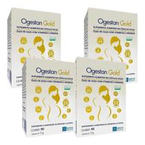 Kit Ogestan Gold Com 4 Caixas De 90 Cápsulas Moles Cada