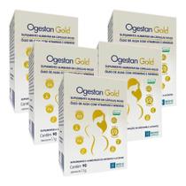 Kit Ogestan Gold Com 5 Caixas De 90 Cápsulas Moles Cada