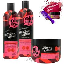 Kit Oh My! Cresce Forte, Cabelão! 300ml 3 Itens