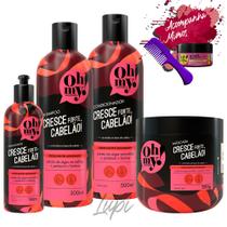 Kit Oh My! Cresce Forte, Cabelão! 500ml 4 Itens