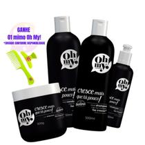 Kit Oh My Cresce Mais Que Tá Pouco 500ml 4 Itens C/ Biotina