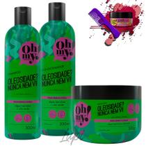 Kit Oh My Eu Rainha Oleosidade Nadinha 300ml 3 Itens - Oh My!