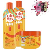 Kit Oh My! Kids Lisinho Fantástico! Sh Cond Másc 300gr Kit Oh My! Kids Lisinho Fantástico! Sh Cond Másc 300gr