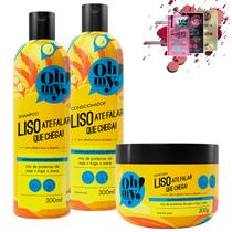 Kit Oh My Liso Até Falar Que Chega 300ml 3 Itens
